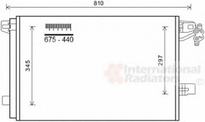 VAN WEZEL 58005328 -  Конденсатор, кондиционер